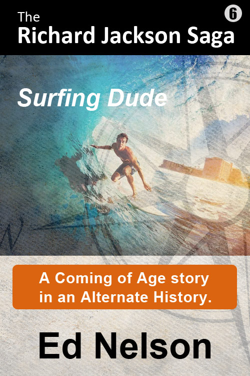 Book cover for The Richard Jackson Saga - Surfing Dude
